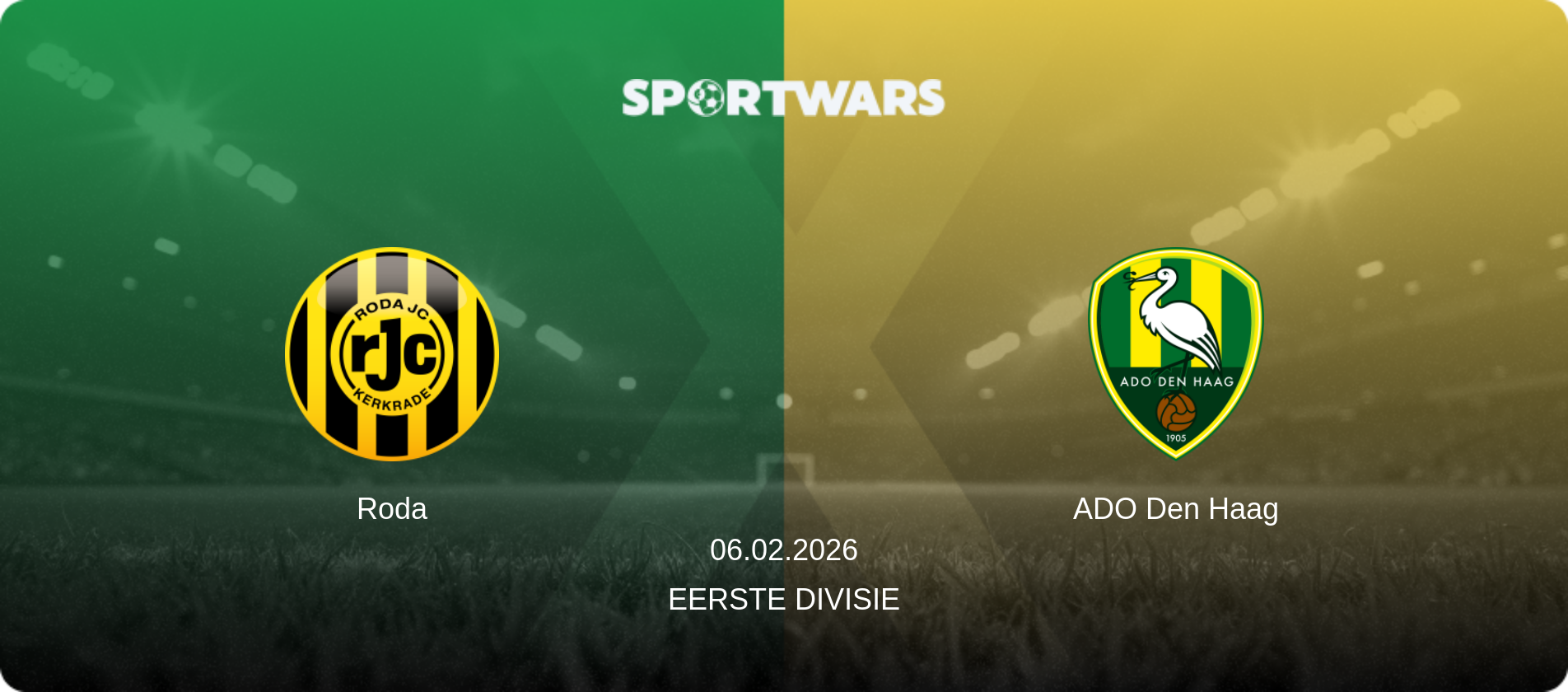 Roda — ADO Den Haag, 06.02.2026 — Eerste Divisie (match preview)