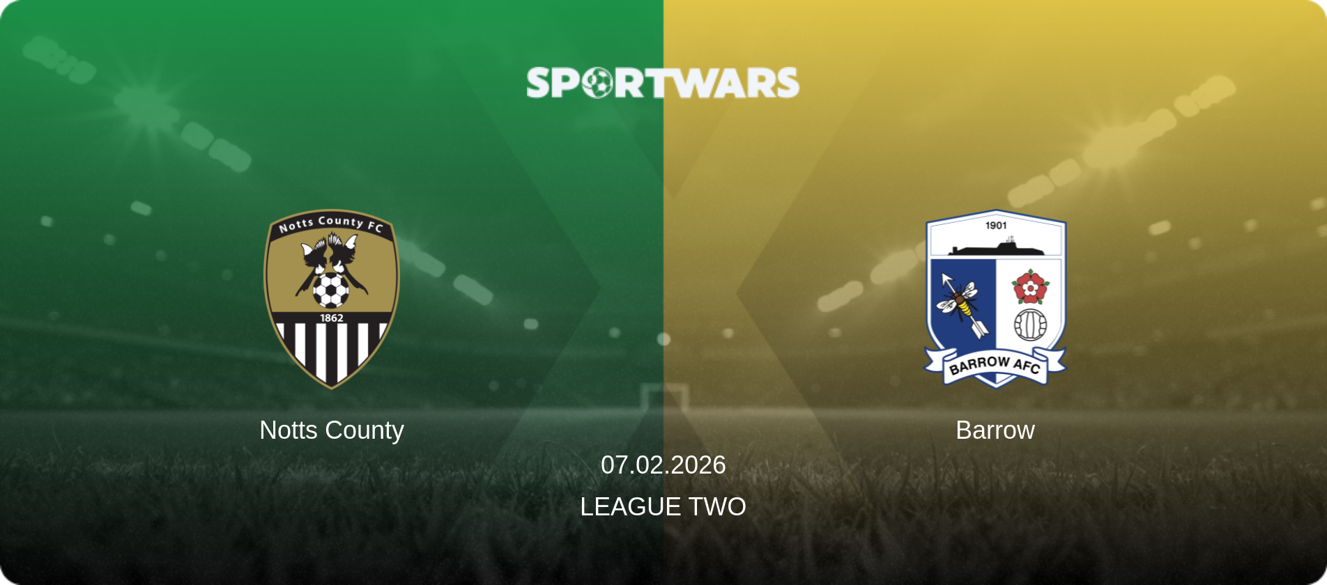 Notts County — Barrow, 07.02.2026 — League Two (match preview)