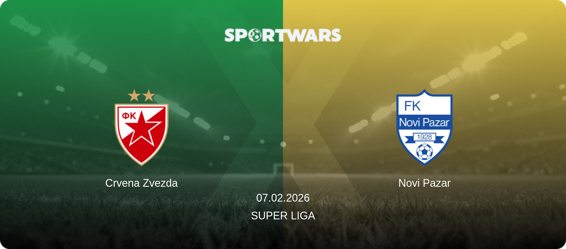 Crvena Zvezda — Novi Pazar, 07.02.2026 — Super Liga (match preview)