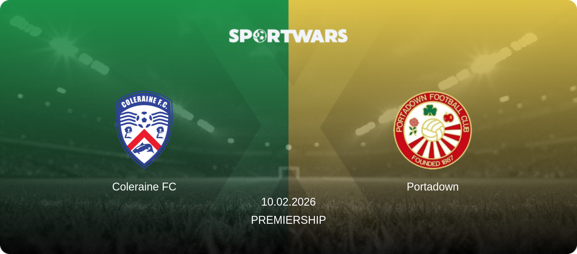 Coleraine FC — Portadown, 10.02.2026 — Premiership (match preview)