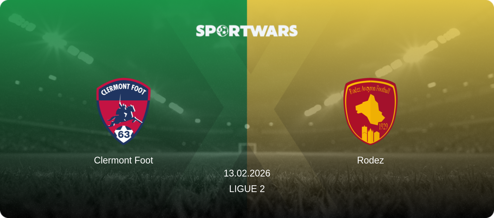 Clermont Foot — Rodez, 13.02.2026 — Ligue 2 (match preview)