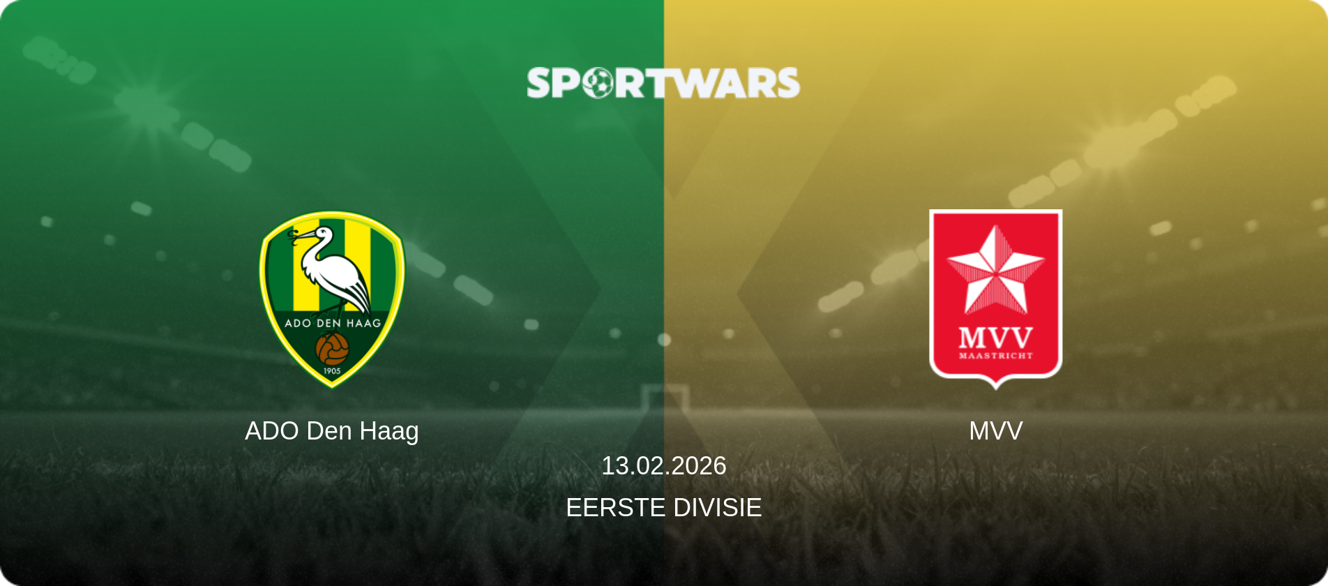 ADO Den Haag — MVV, 13.02.2026 — Eerste Divisie (match preview)
