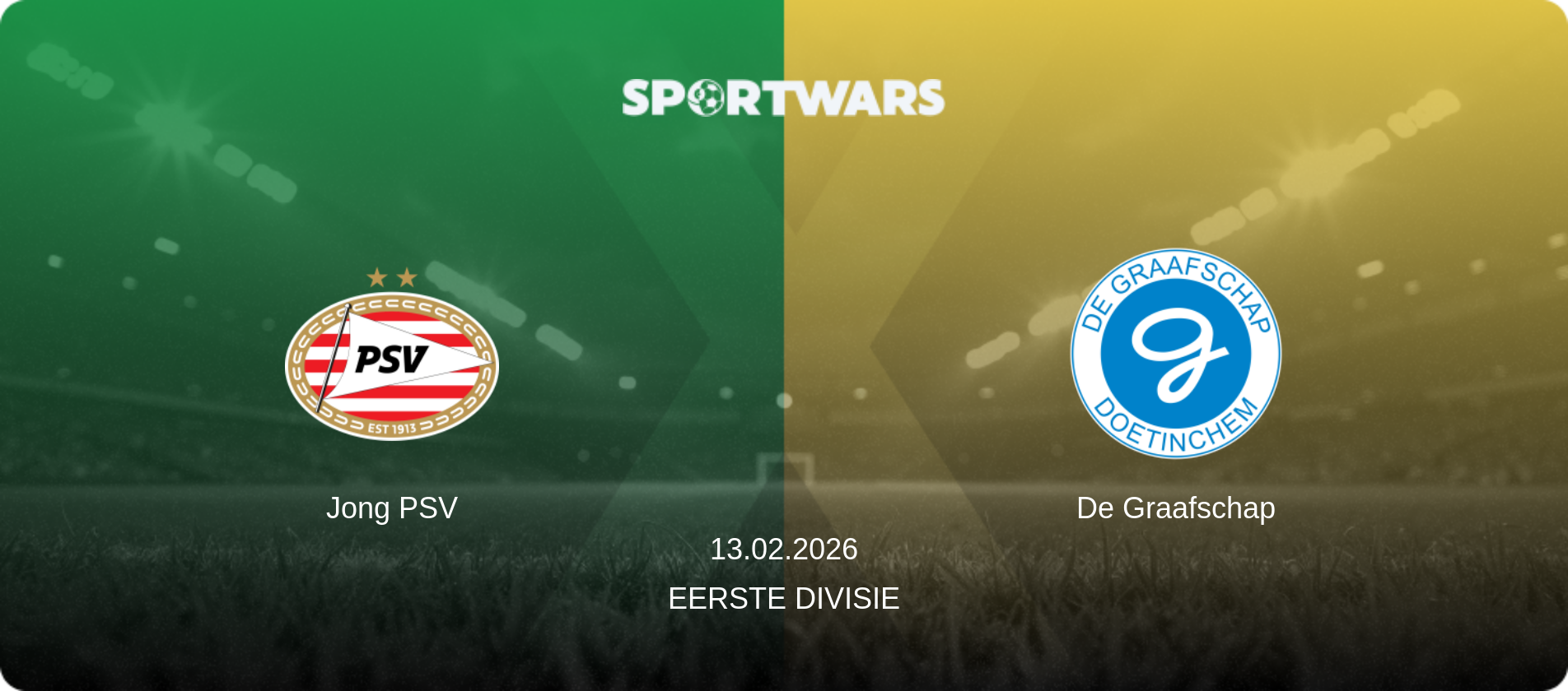 Jong PSV — De Graafschap, 13.02.2026 — Eerste Divisie (match preview)