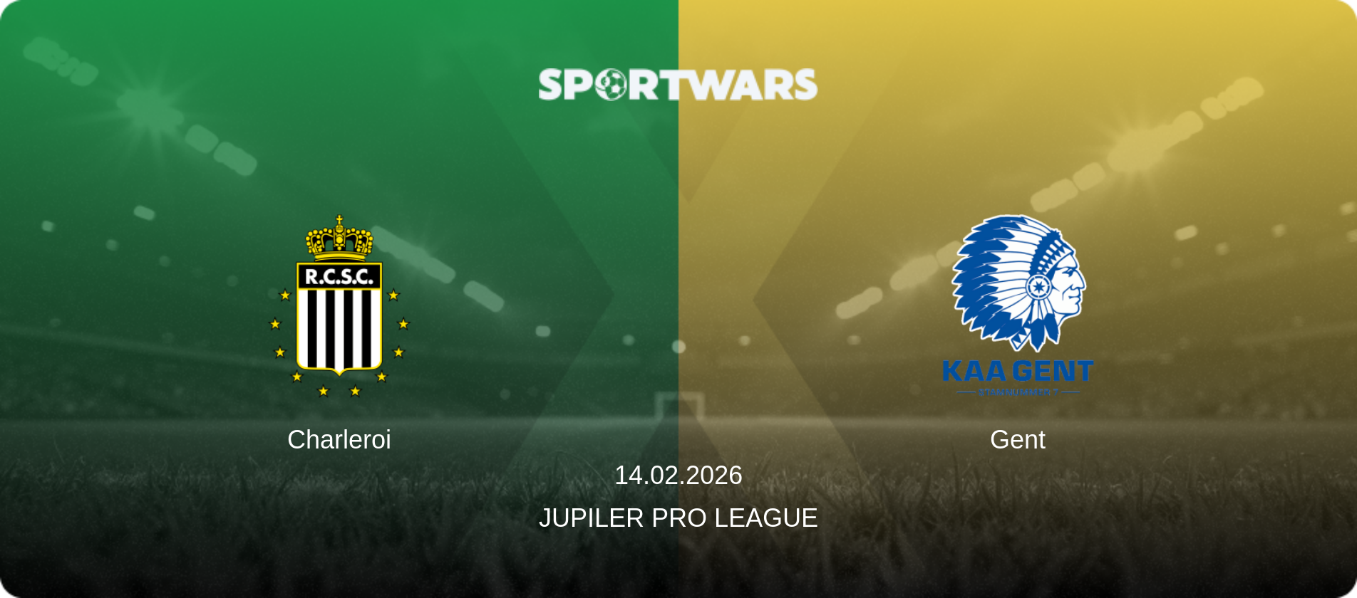 Charleroi — Gent, 14.02.2026 — Jupiler Pro League (match preview)