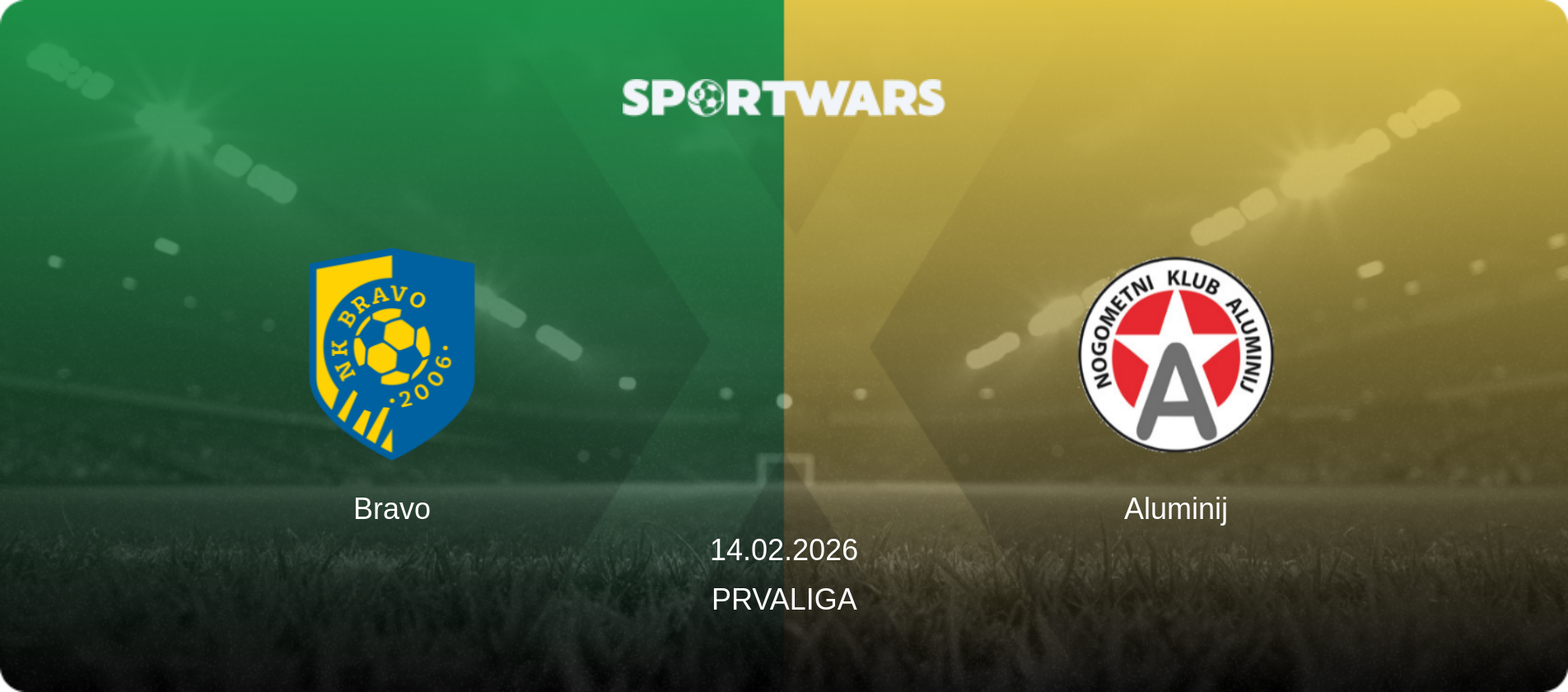 Bravo — Aluminij, 14.02.2026 — PrvaLiga (match preview)