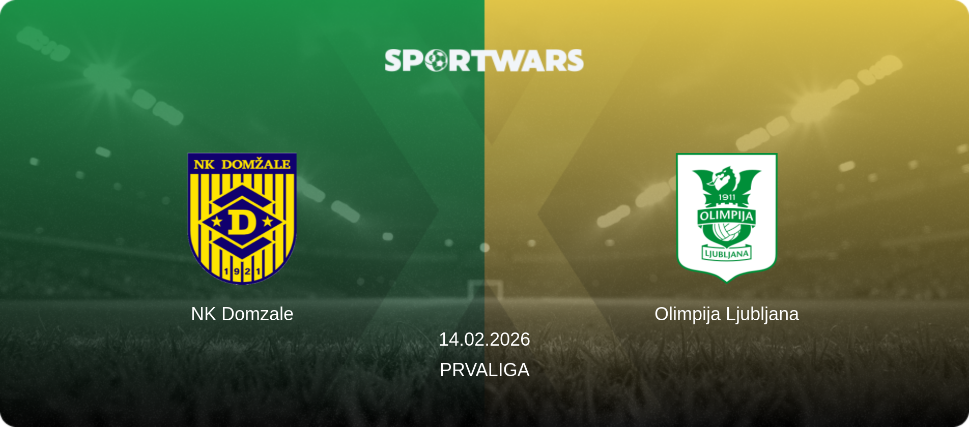 NK Domzale — Olimpija Ljubljana, 14.02.2026 — PrvaLiga (match preview)