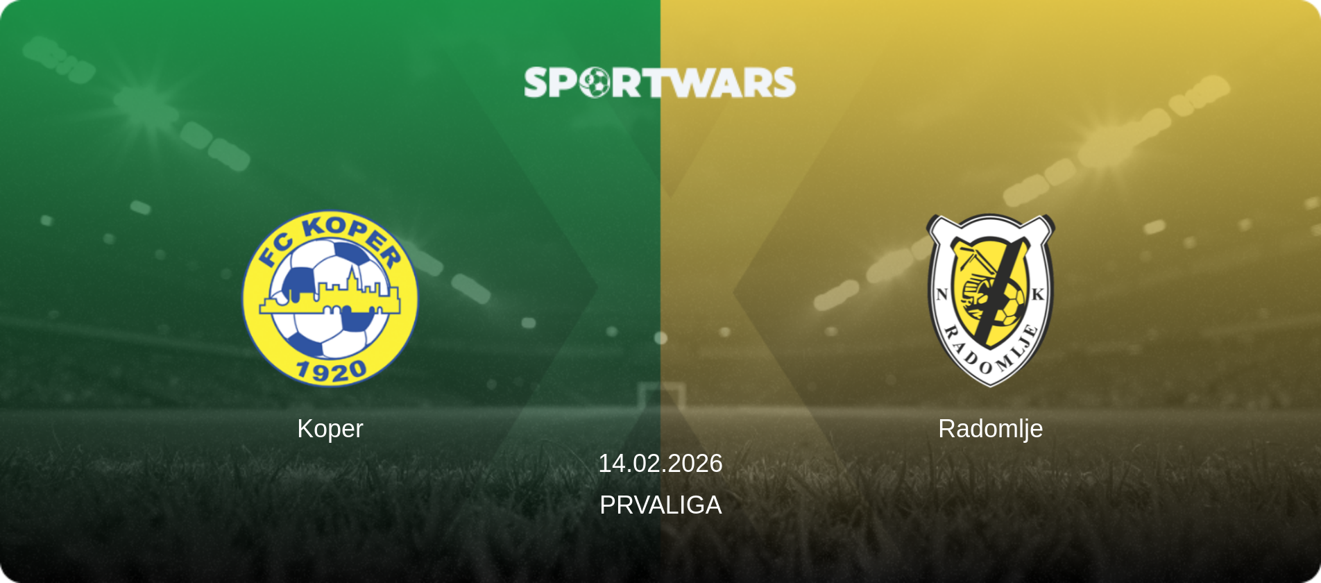 Koper — Radomlje, 14.02.2026 — PrvaLiga (match preview)