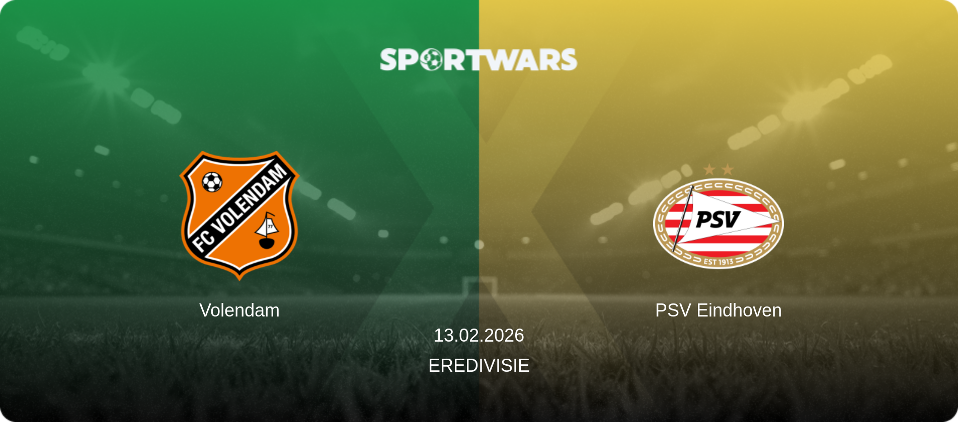 Volendam — PSV Eindhoven, 13.02.2026 — Eredivisie (match preview)