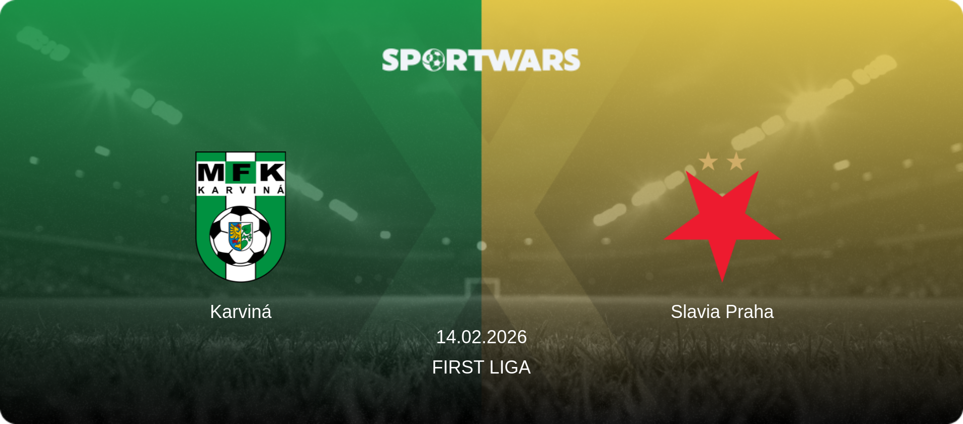 Karviná — Slavia Praha, 14.02.2026 — First Liga (match preview)