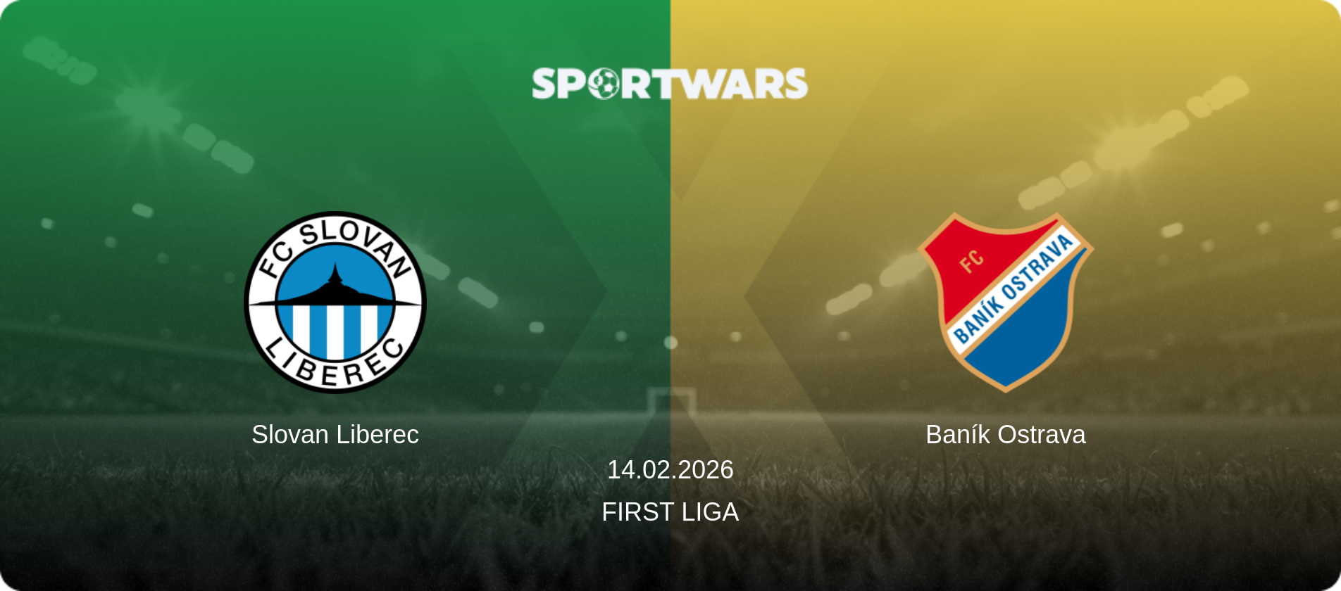 Slovan Liberec — Baník Ostrava, 14.02.2026 — First Liga (match preview)