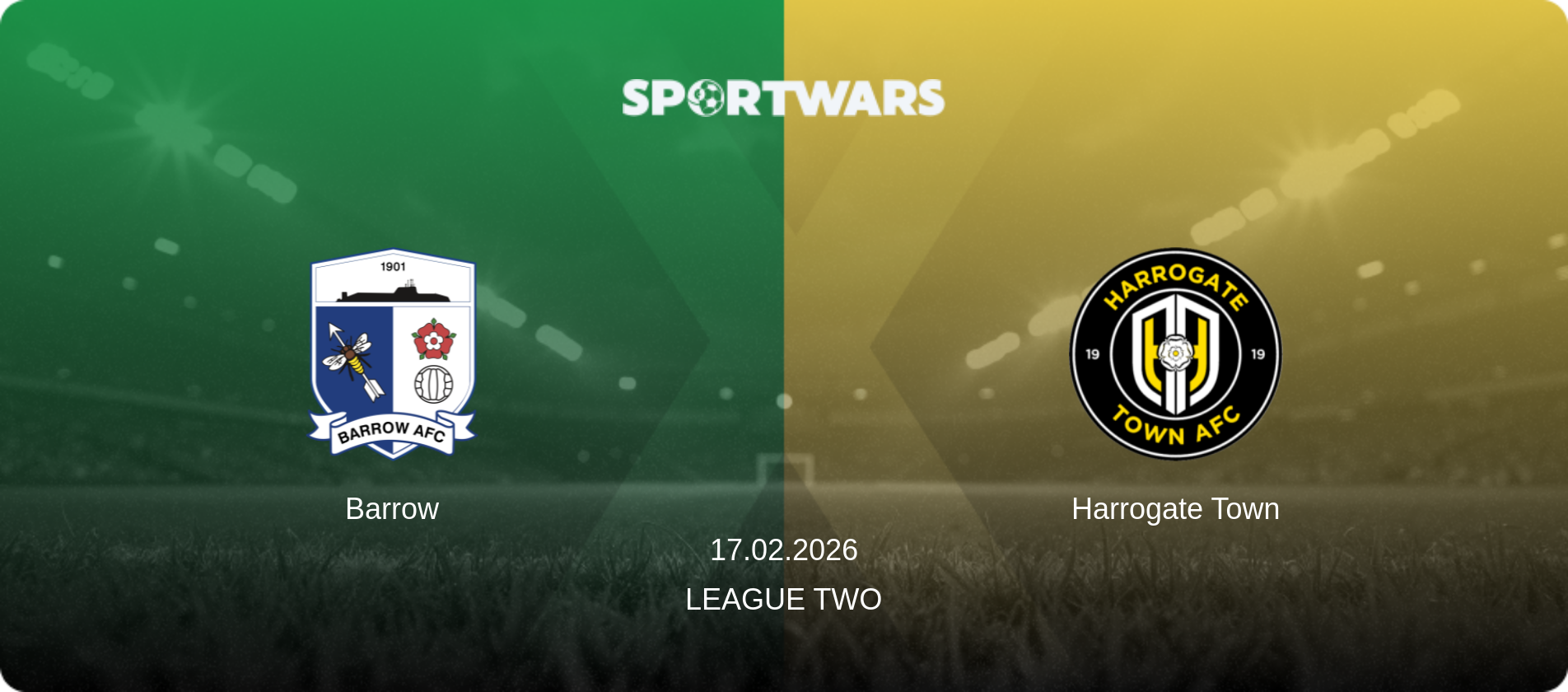 Barrow — Harrogate Town, 17.02.2026 — League Two (match preview)