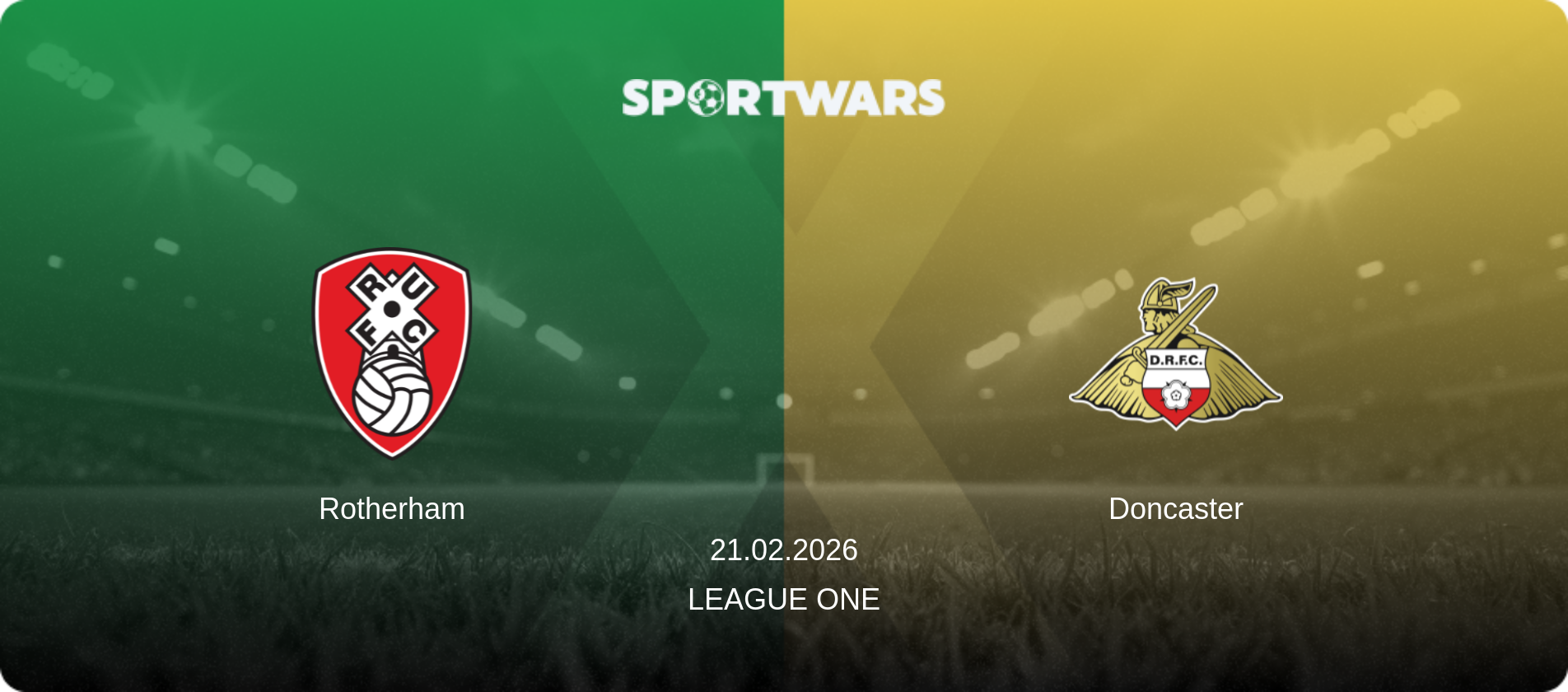 Rotherham — Doncaster, 21.02.2026 — League One (match preview)