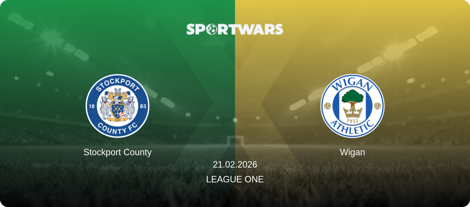 Stockport County — Wigan, 21.02.2026 — League One (match preview)