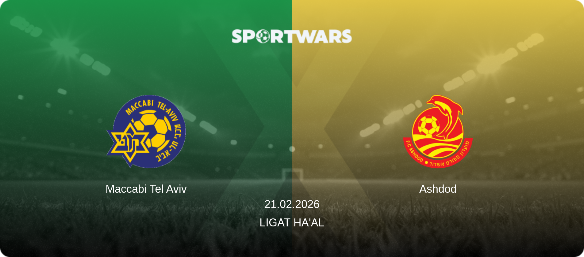 Maccabi Tel Aviv — Ashdod, 21.02.2026 — Ligat Ha'al (match preview)