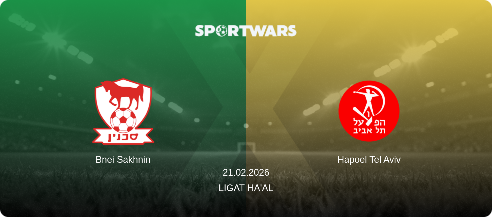 Bnei Sakhnin — Hapoel Tel Aviv, 21.02.2026 — Ligat Ha'al (match preview)