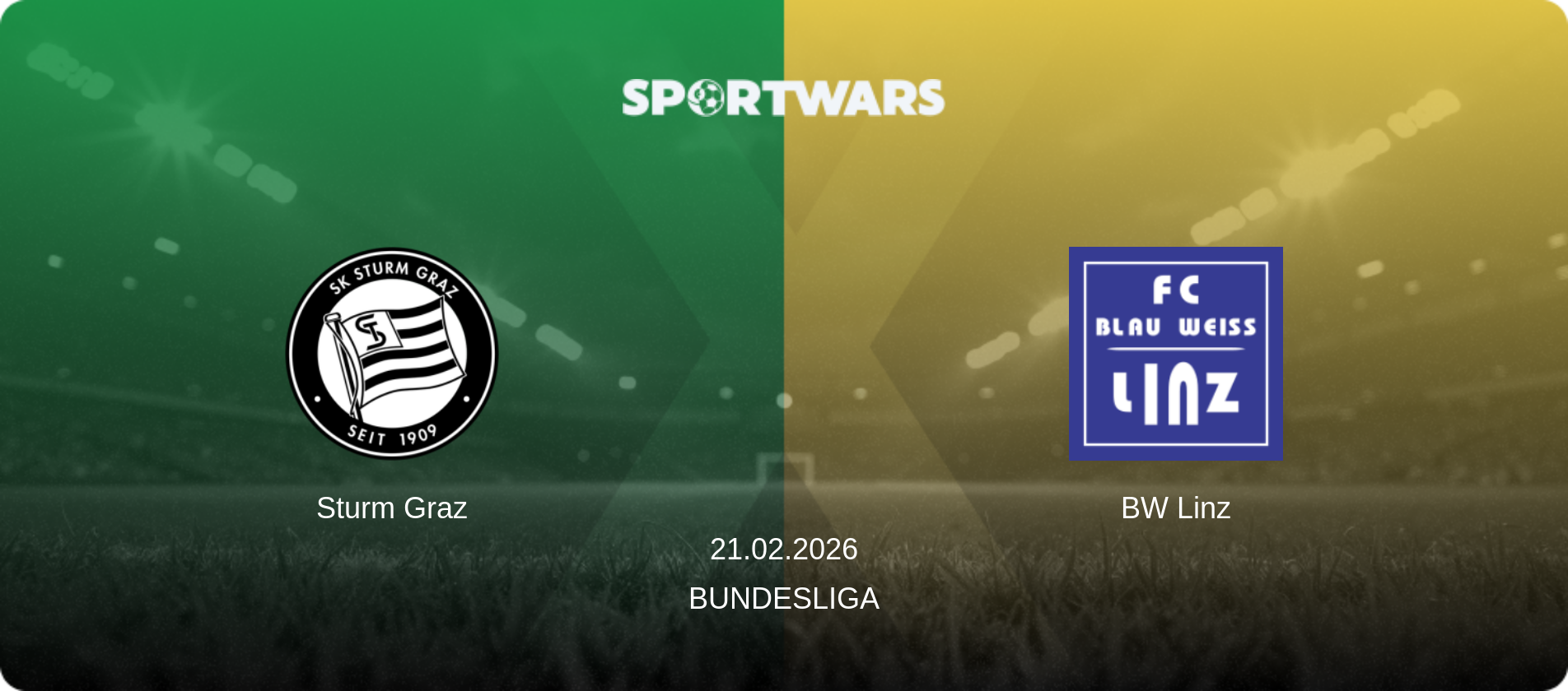 Sturm Graz — BW Linz, 21.02.2026 — Bundesliga (match preview)