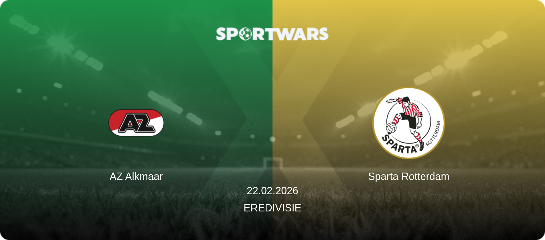 AZ Alkmaar — Sparta Rotterdam, 22.02.2026 — Eredivisie (match preview)