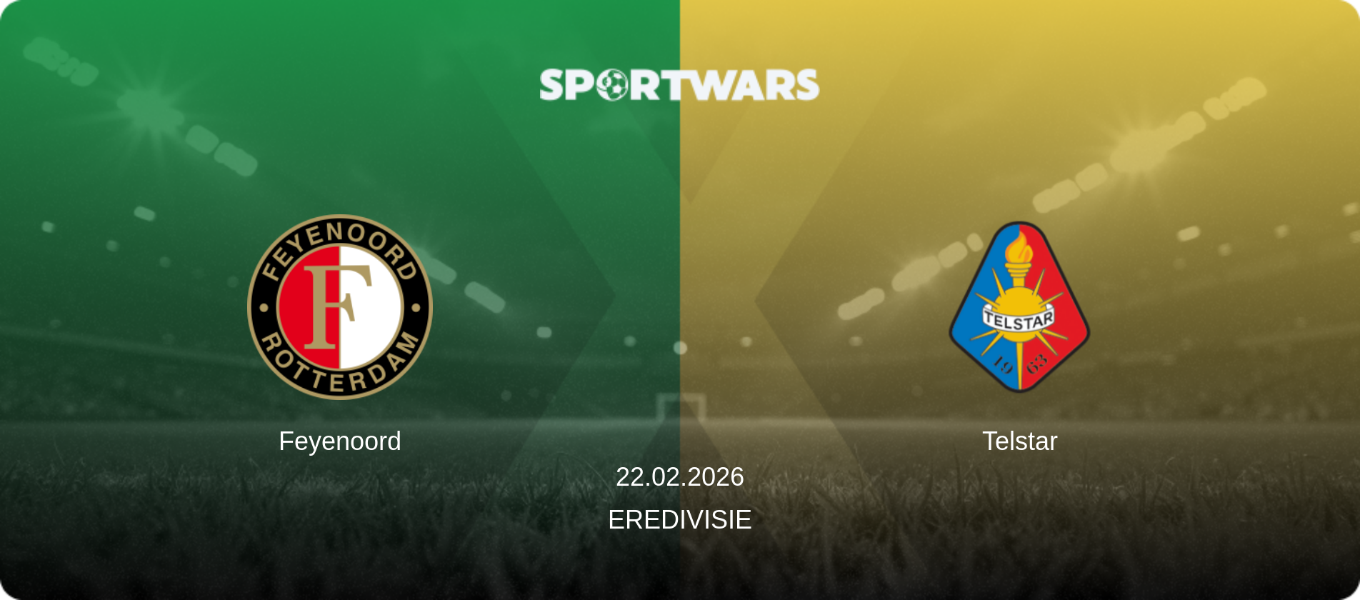 Feyenoord — Telstar, 22.02.2026 — Eredivisie (match preview)