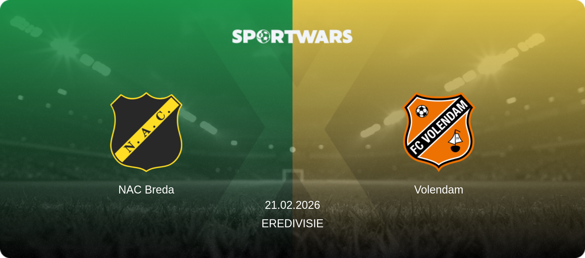 NAC Breda — Volendam, 21.02.2026 — Eredivisie (match preview)