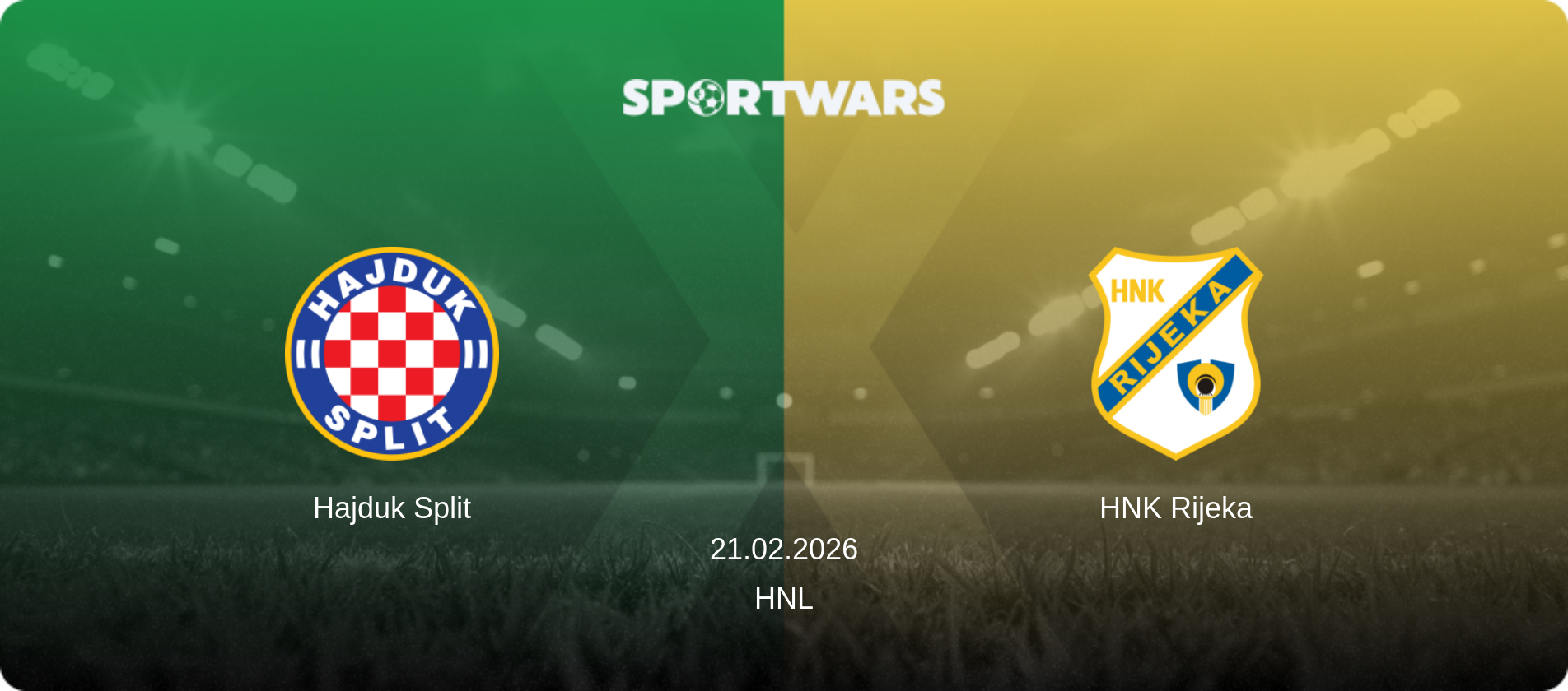 Hajduk Split — HNK Rijeka, 21.02.2026 — HNL (match preview)