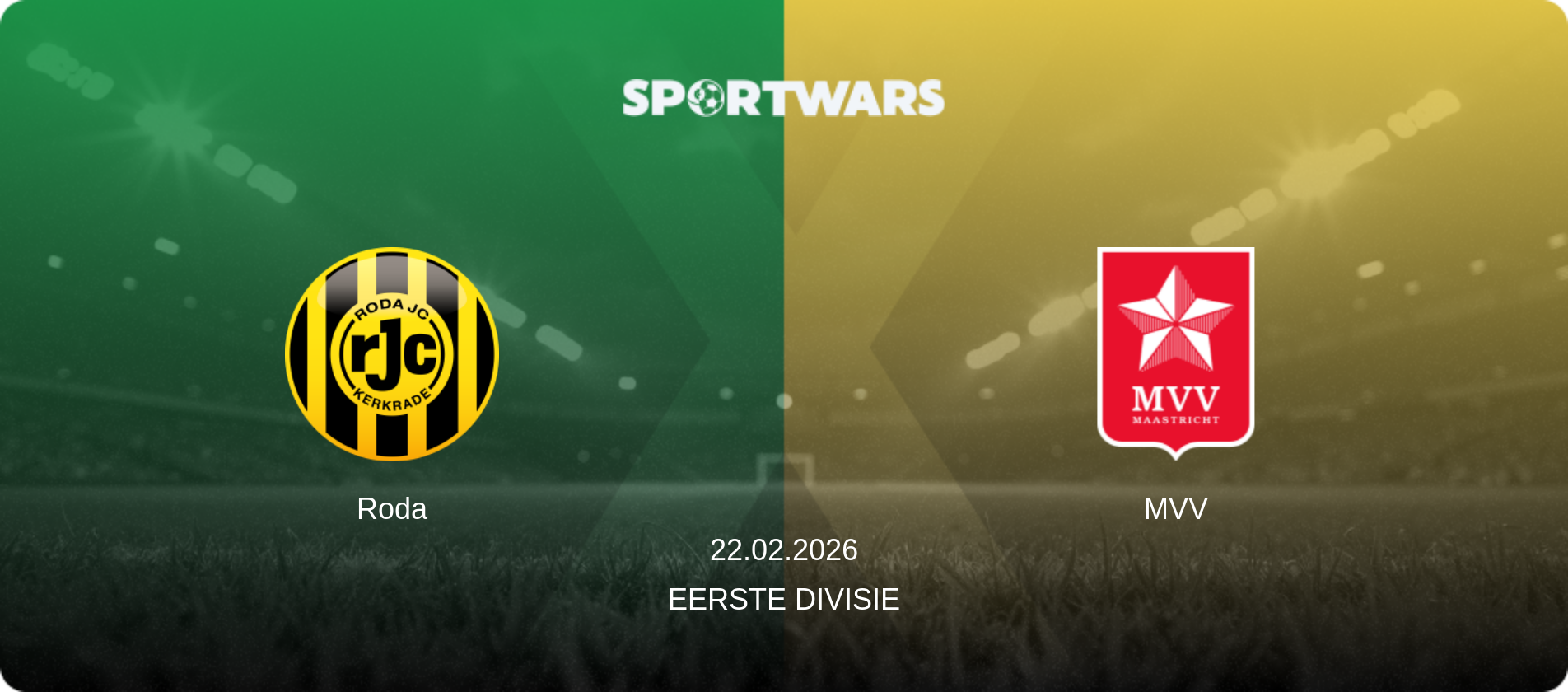 Roda — MVV, 22.02.2026 — Eerste Divisie (match preview)
