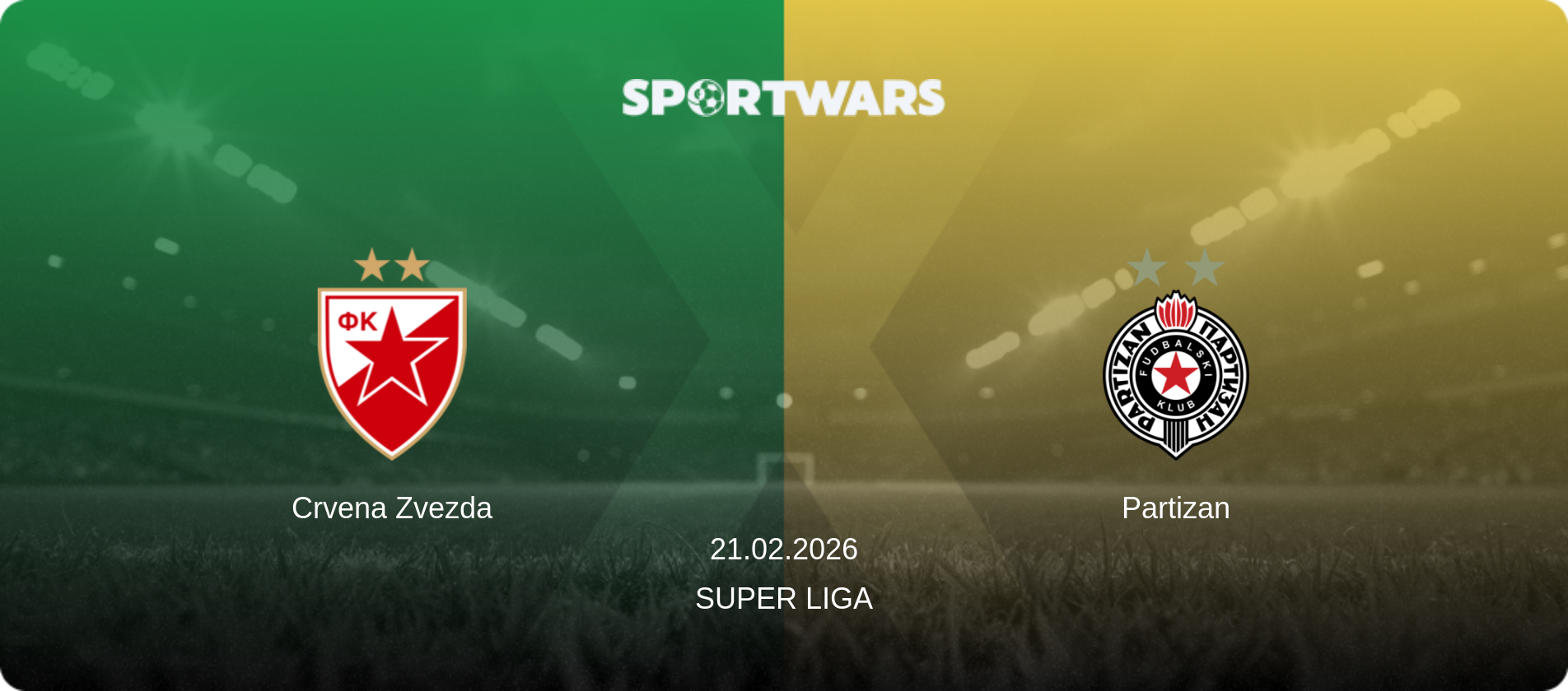 Crvena Zvezda — Partizan, 21.02.2026 — Super Liga (match preview)