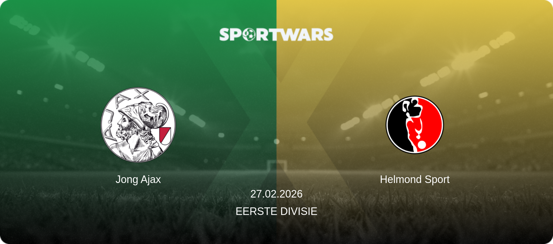 Jong Ajax — Helmond Sport, 27.02.2026 — Eerste Divisie (match preview)