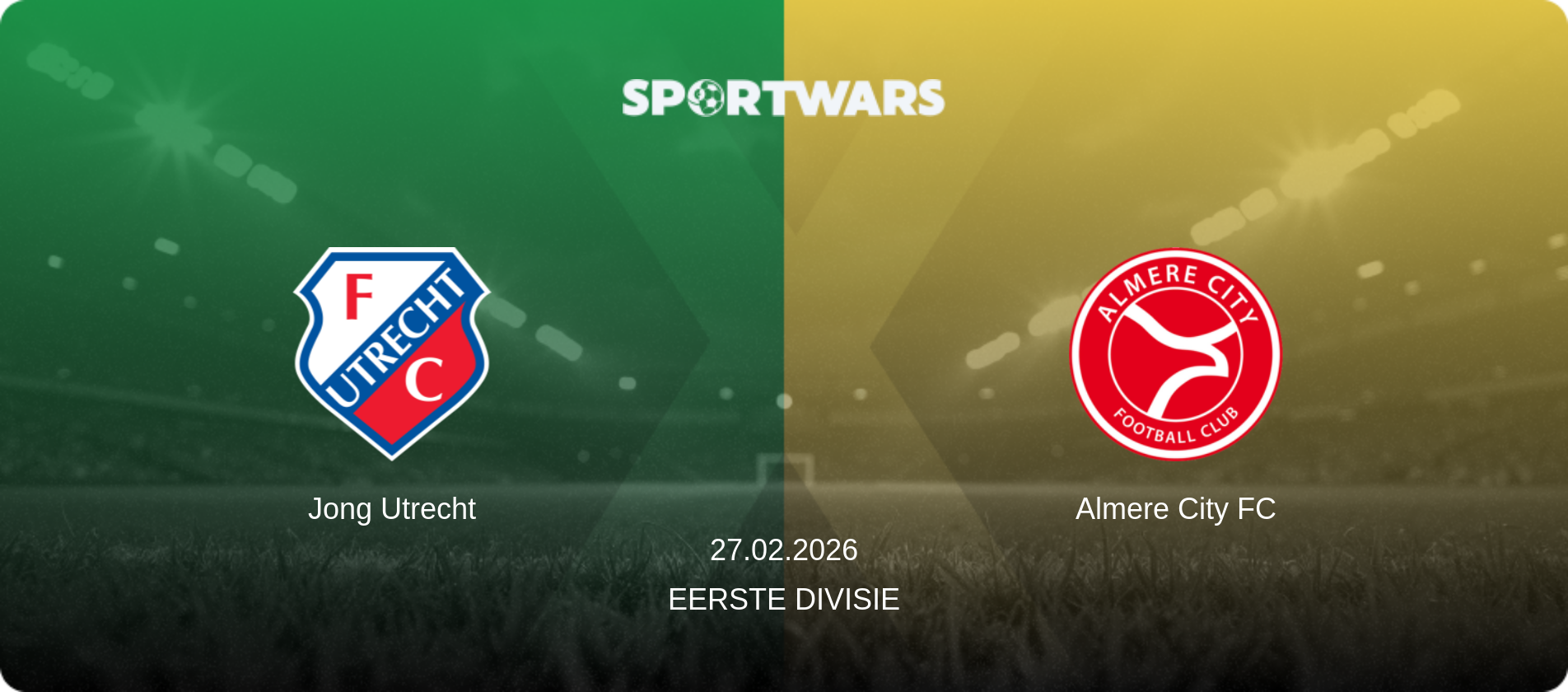 Jong Utrecht — Almere City FC, 27.02.2026 — Eerste Divisie (match preview)
