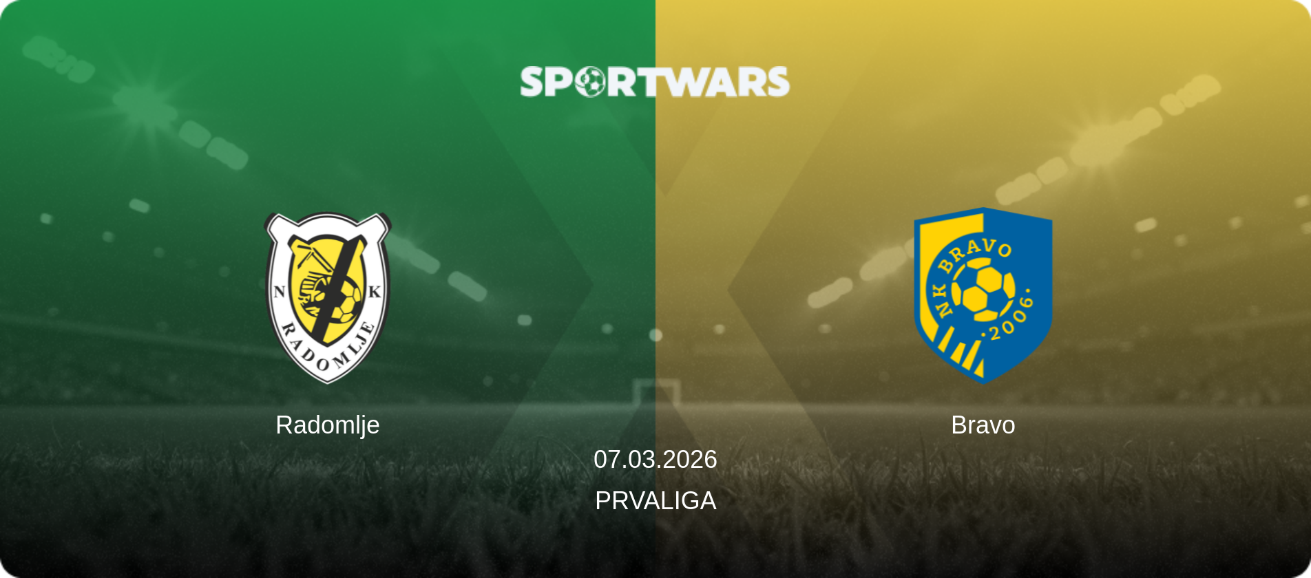 Radomlje — Bravo, 07.03.2026 — PrvaLiga (match preview)