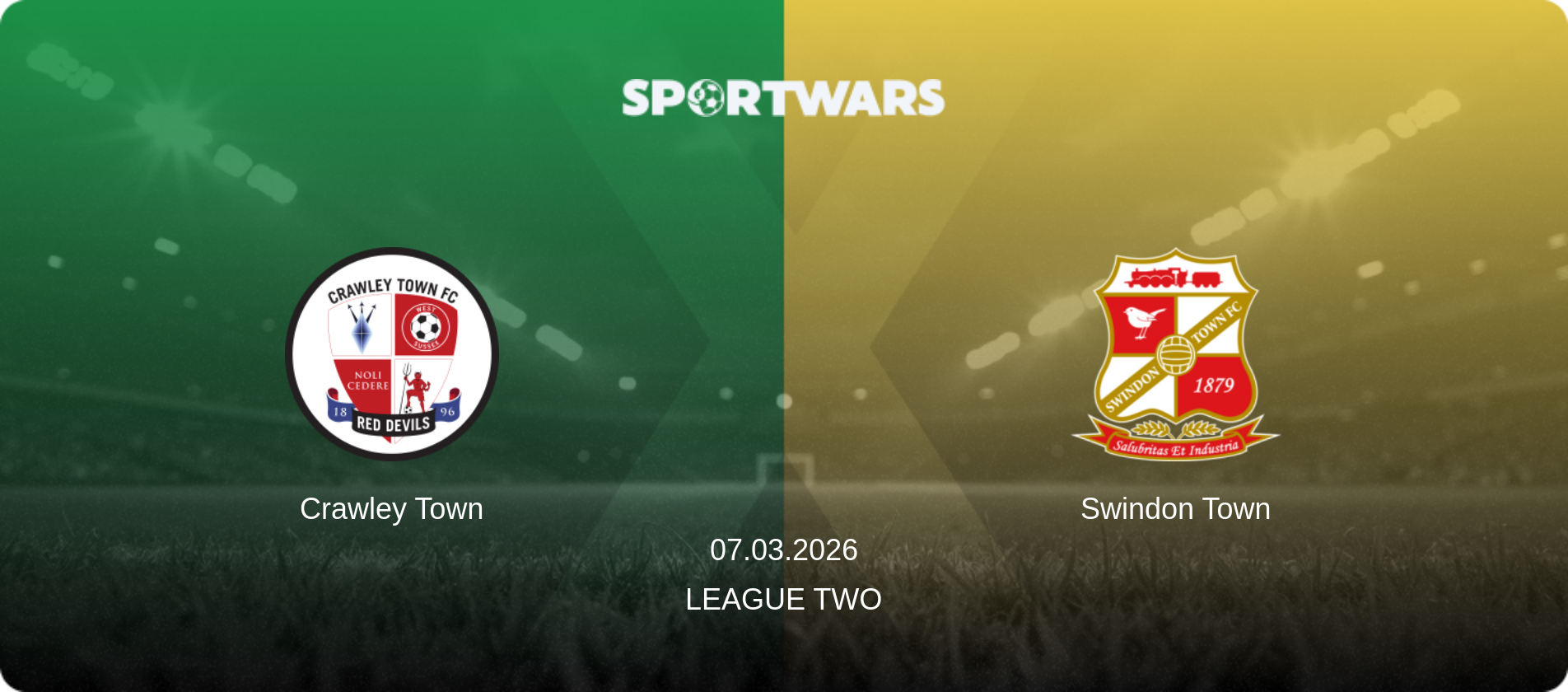 Crawley Town — Swindon Town, 07.03.2026 — League Two (match preview)