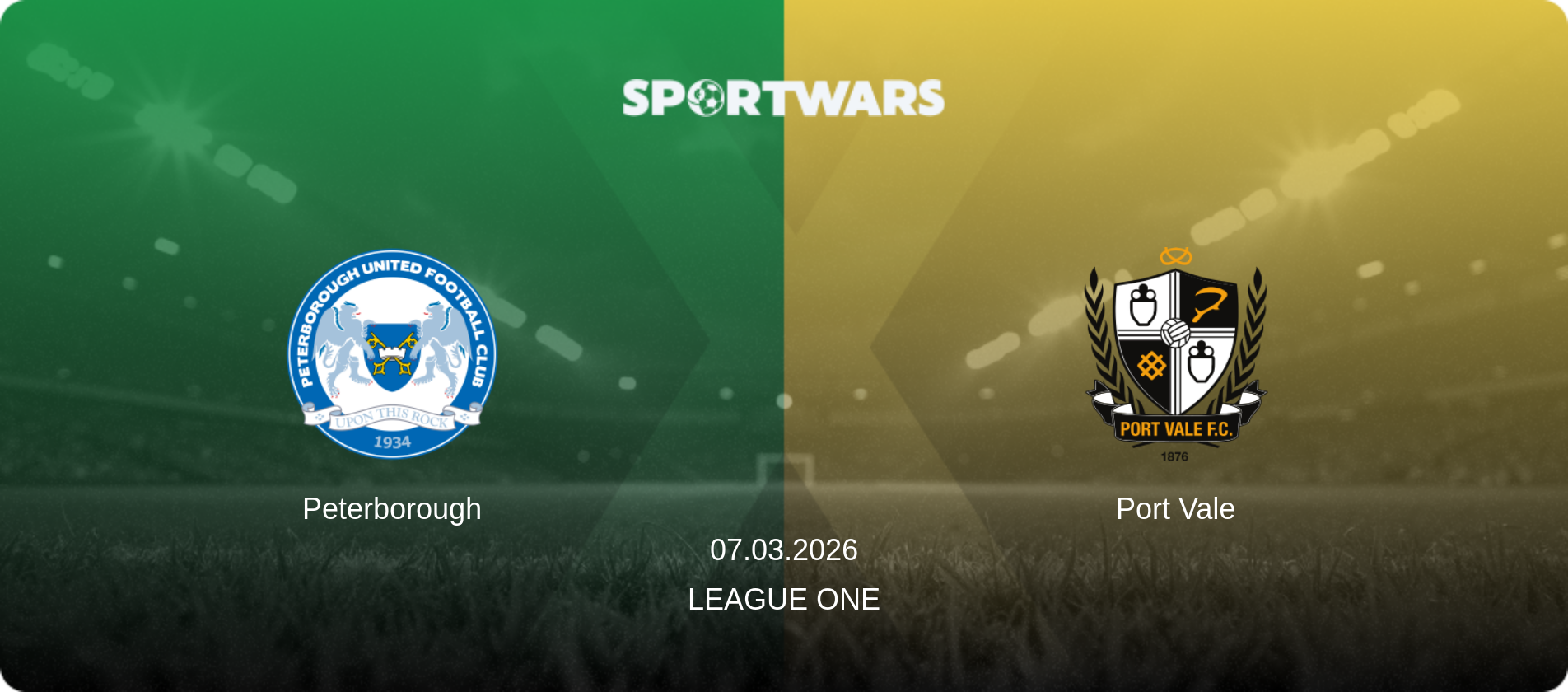 Peterborough — Port Vale, 07.03.2026 — League One (match preview)