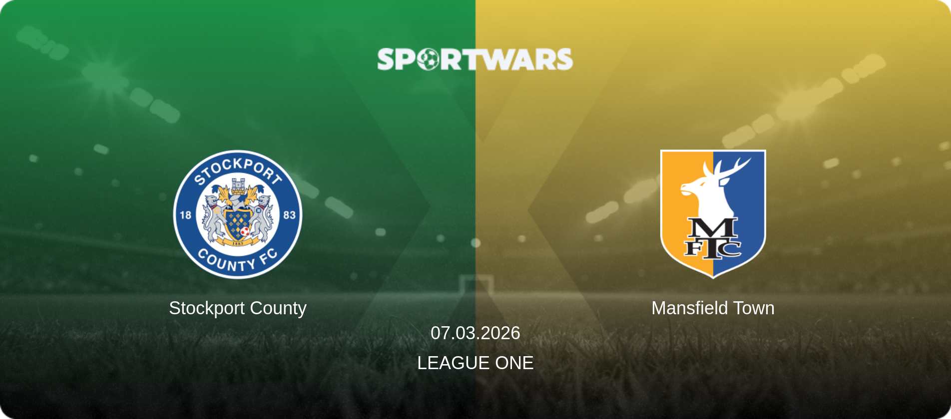 Stockport County — Mansfield Town, 07.03.2026 — League One (match preview)
