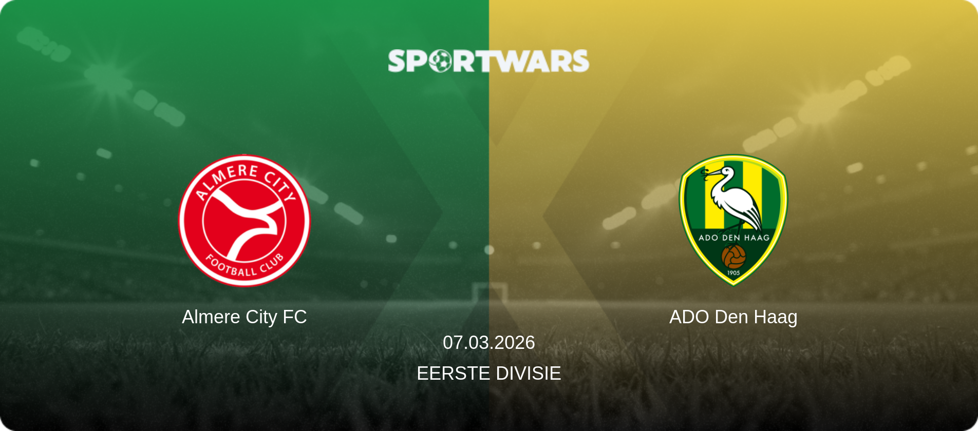 Almere City FC — ADO Den Haag, 07.03.2026 — Eerste Divisie (match preview)
