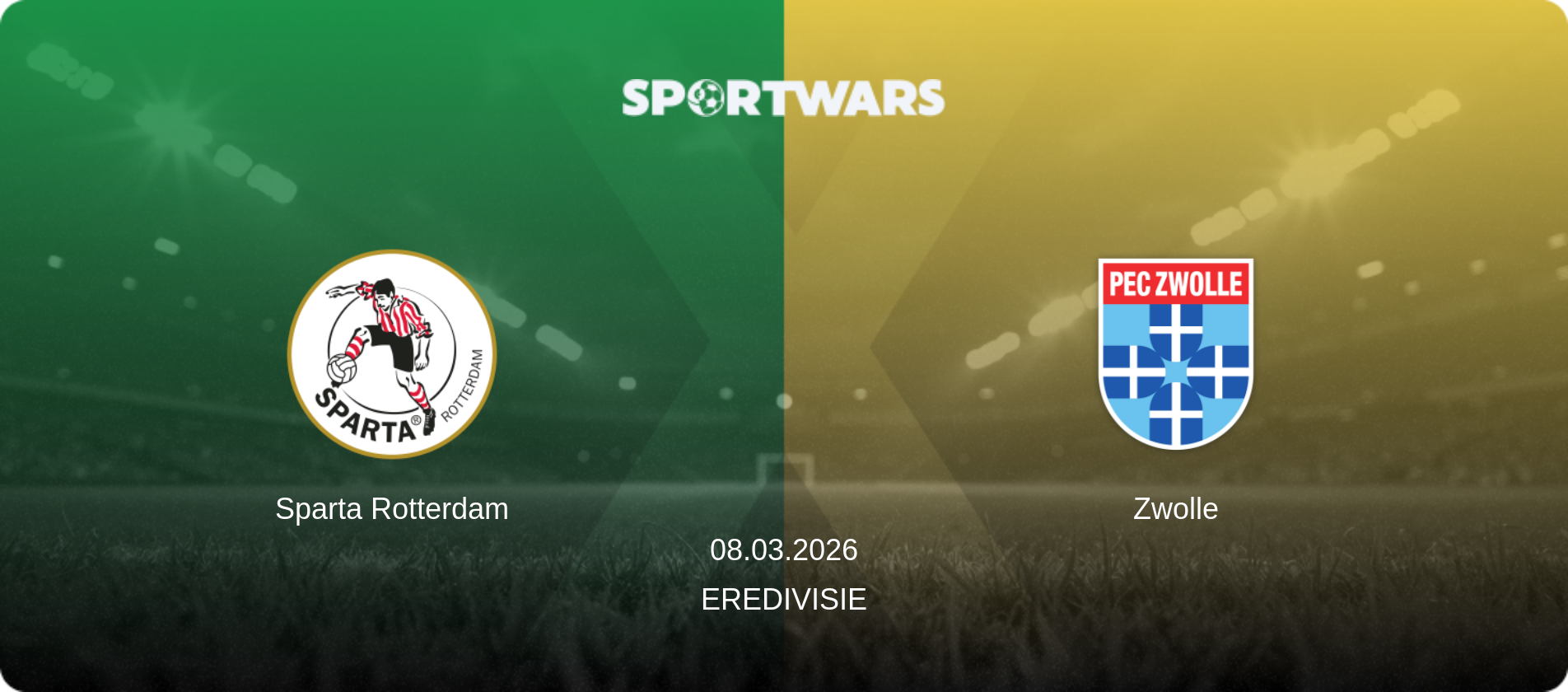 Sparta Rotterdam — Zwolle, 08.03.2026 — Eredivisie (match preview)