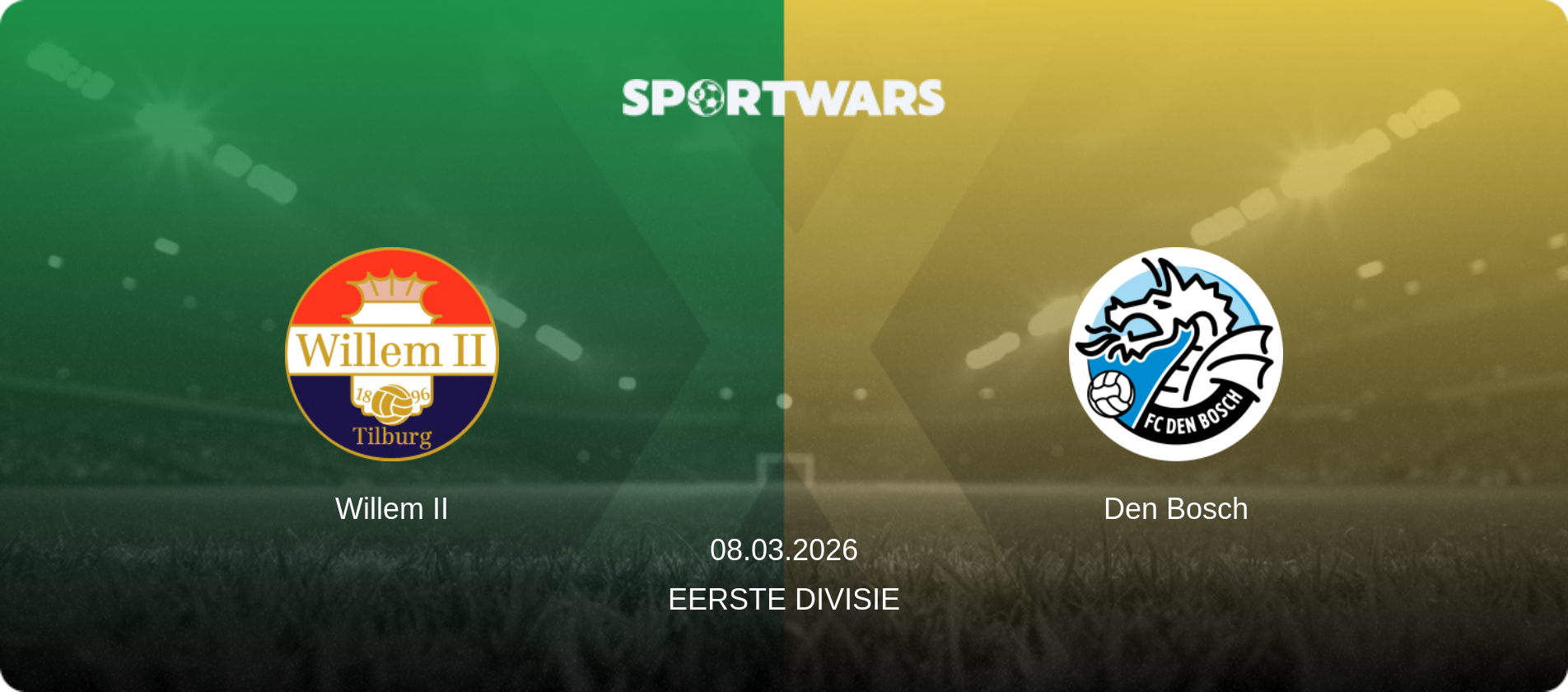 Willem II — Den Bosch, 08.03.2026 — Eerste Divisie (match preview)