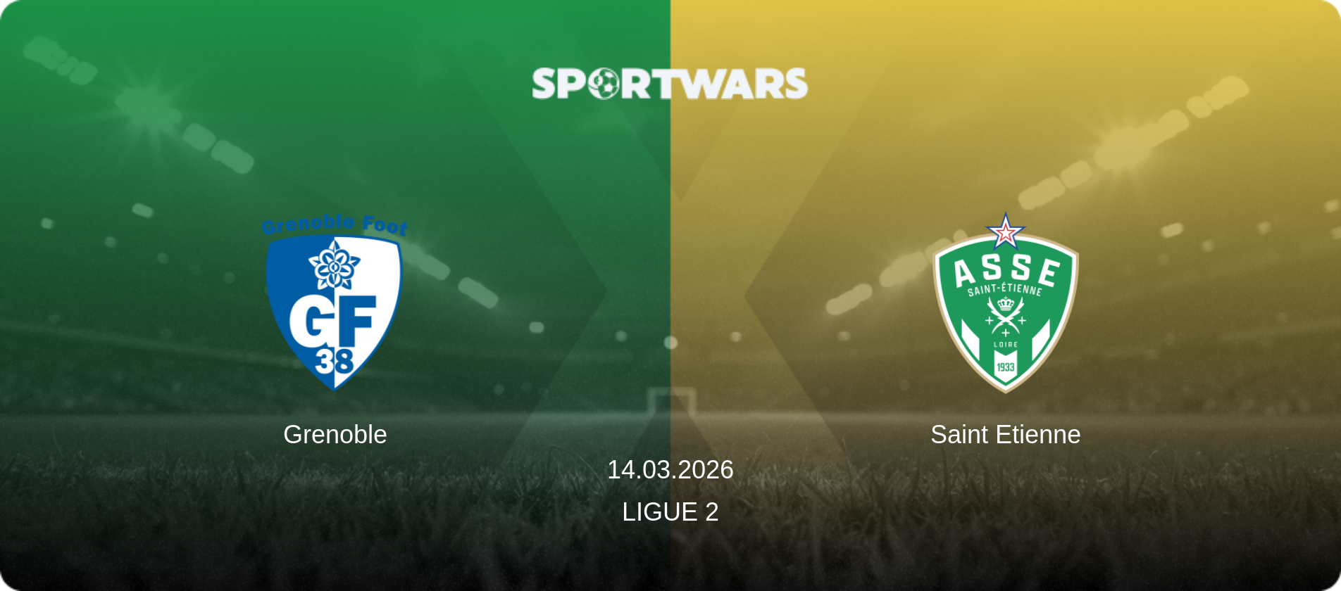 Grenoble — Saint Etienne, 14.03.2026 — Ligue 2 (match preview)