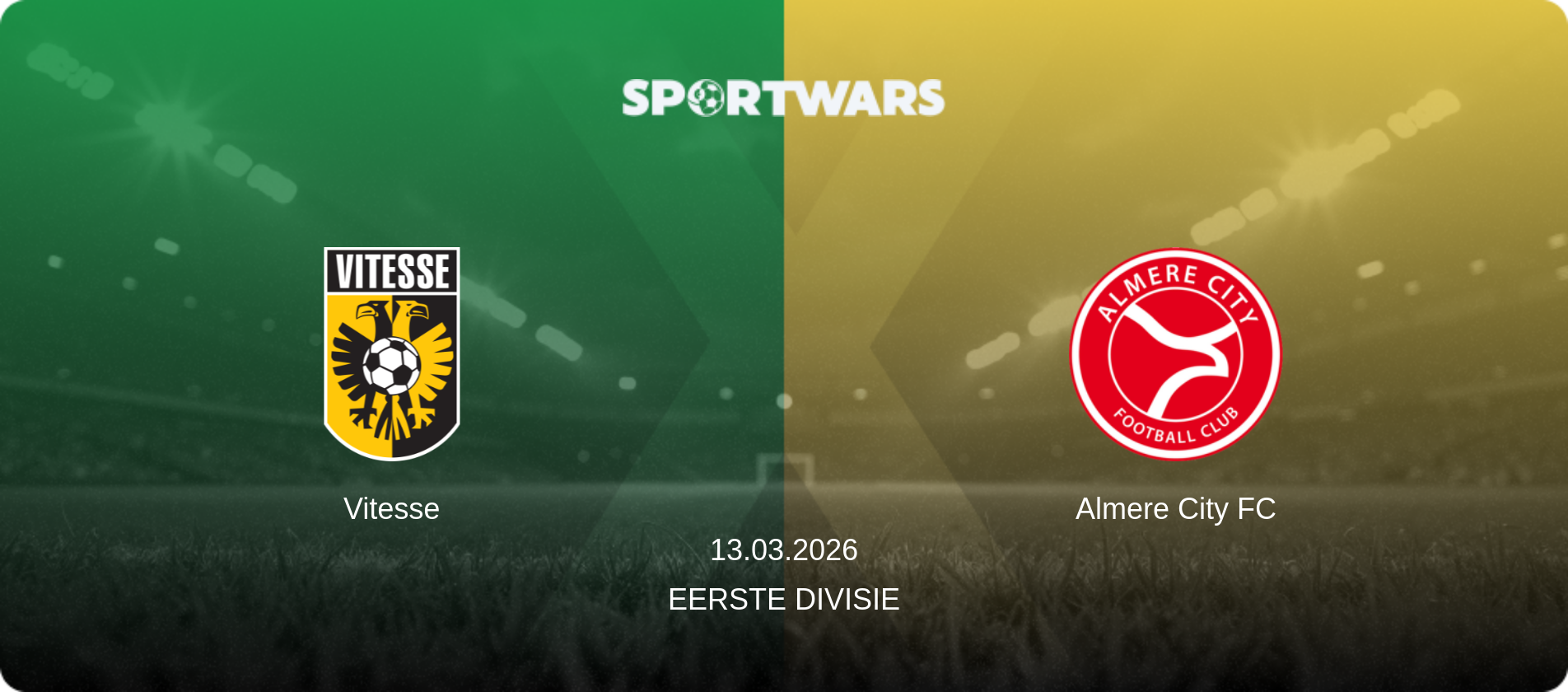 Vitesse — Almere City FC, 13.03.2026 — Eerste Divisie (match preview)