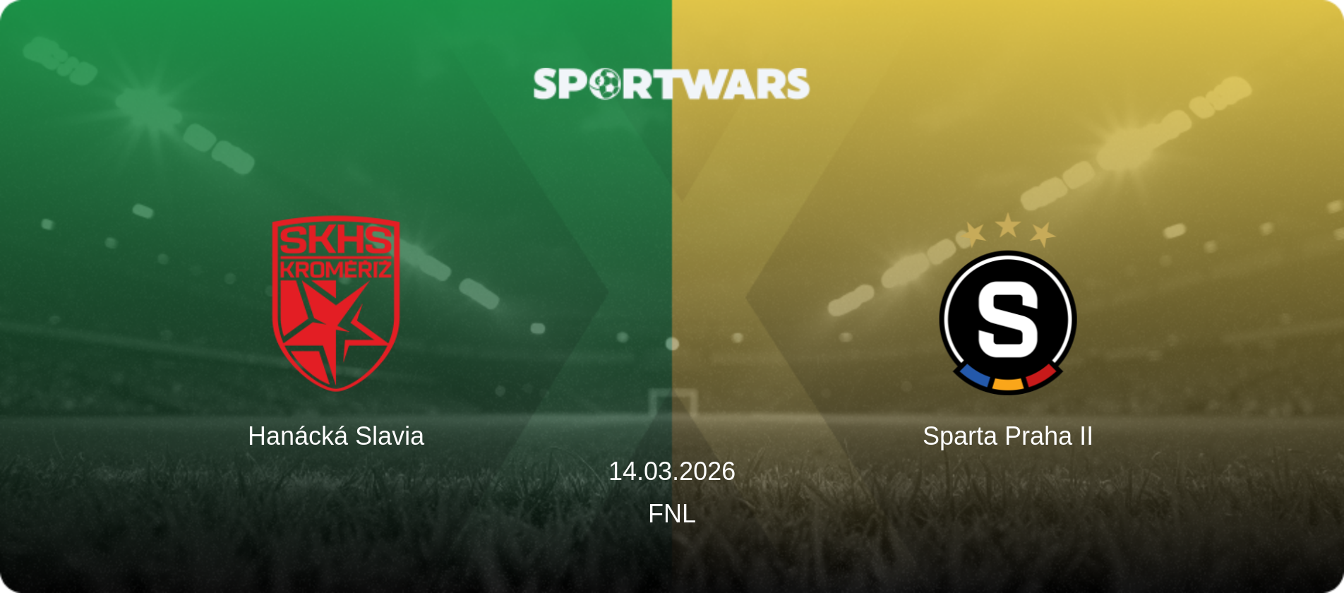 Hanácká Slavia — Sparta Praha II, 14.03.2026 — FNL (match preview)