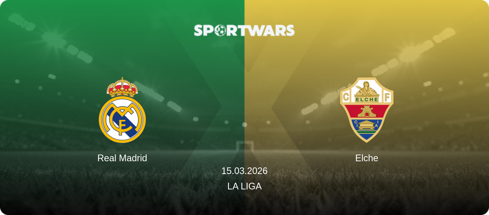 Real Madrid — Elche, 15.03.2026 — La Liga (match preview)