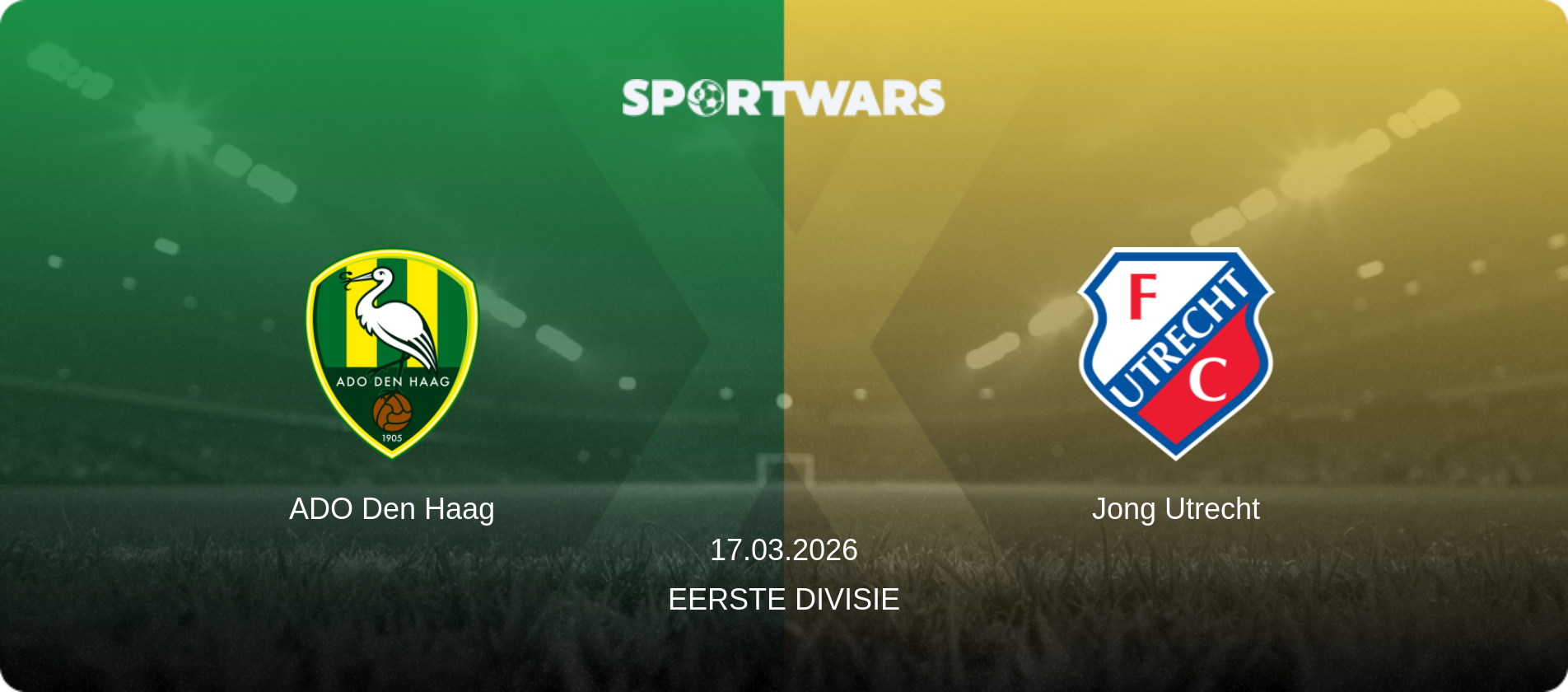ADO Den Haag — Jong Utrecht, 17.03.2026 — Eerste Divisie (match preview)