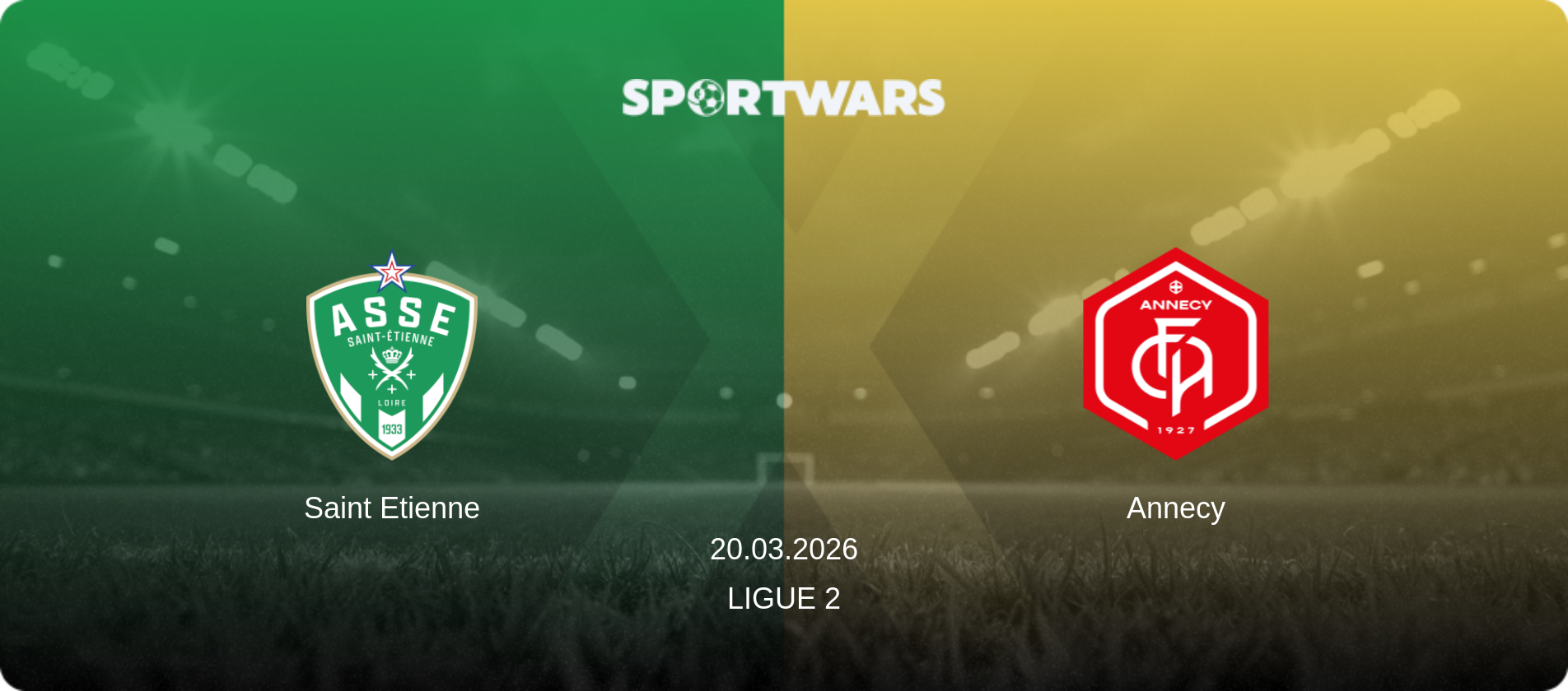 Saint Etienne — Annecy, 20.03.2026 — Ligue 2 (match preview)