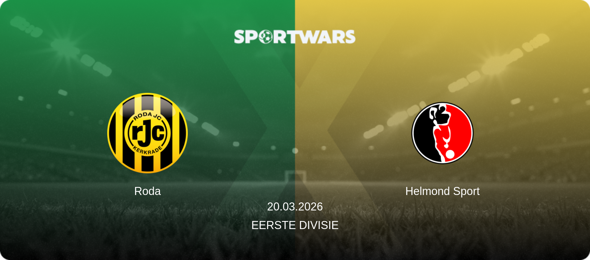 Roda — Helmond Sport, 20.03.2026 — Eerste Divisie (match preview)