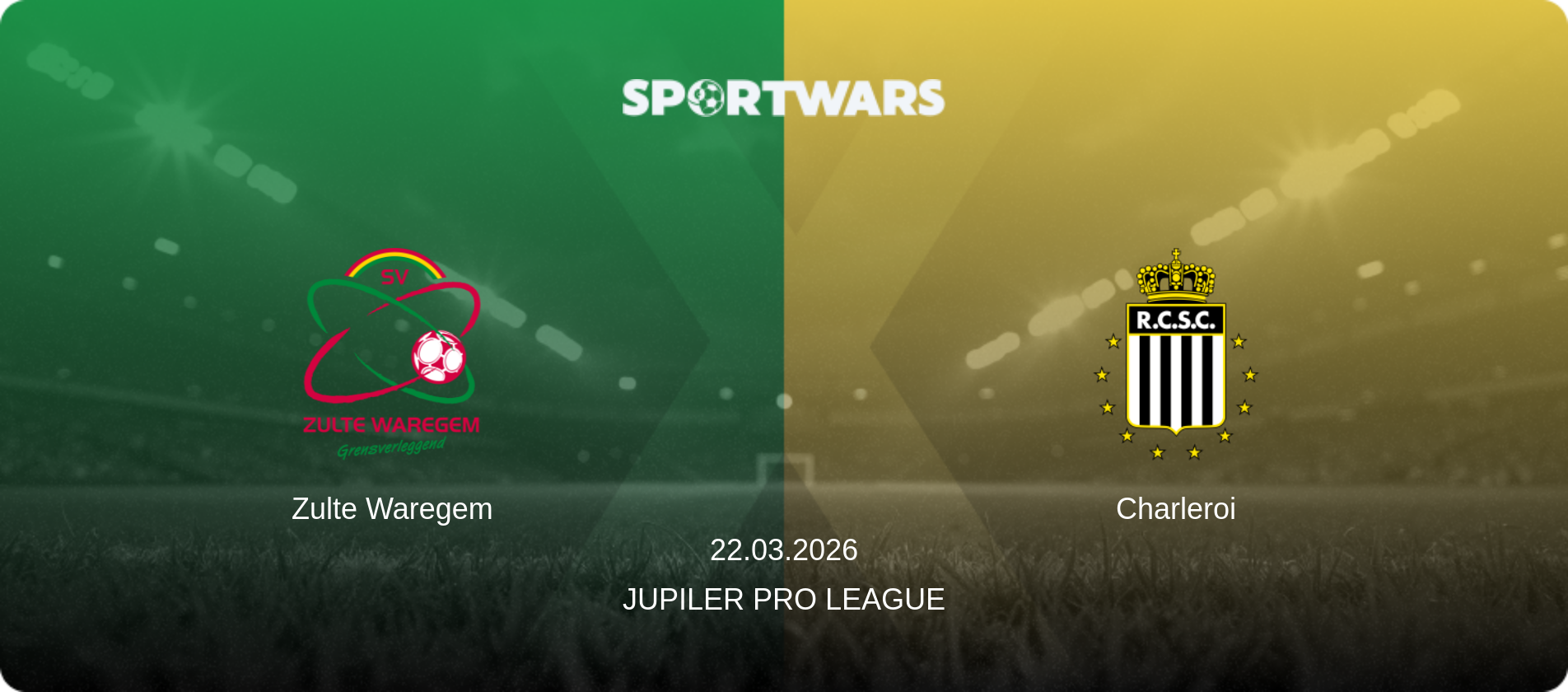 Zulte Waregem — Charleroi, 22.03.2026 — Jupiler Pro League (match preview)