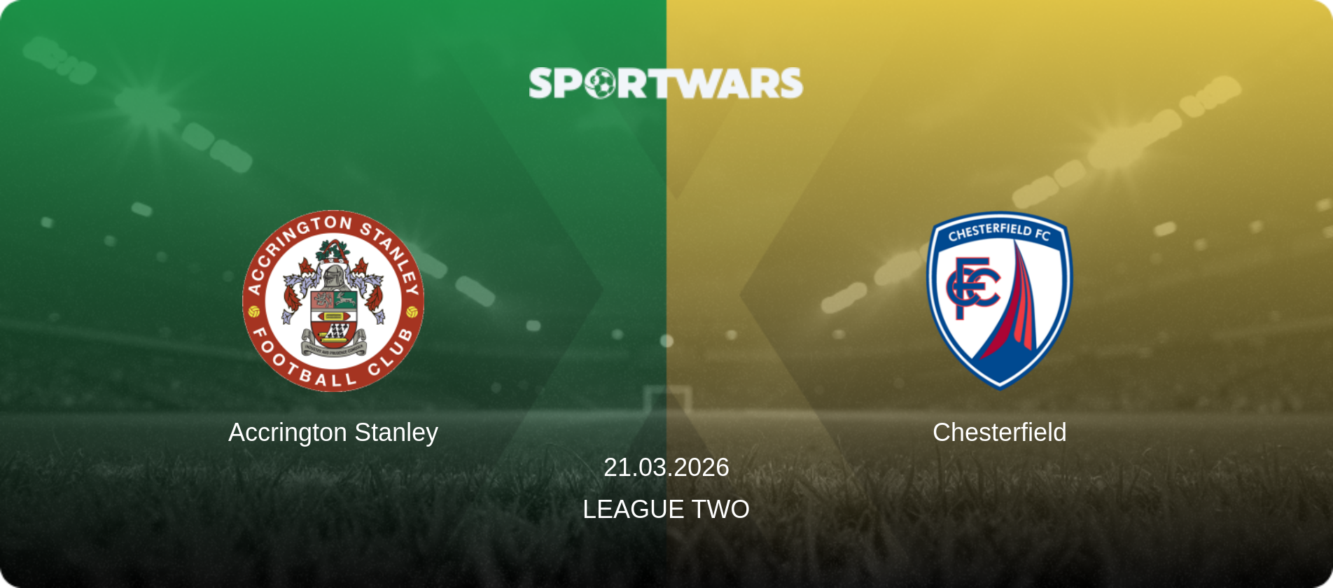 Accrington Stanley — Chesterfield, 21.03.2026 — League Two (match preview)