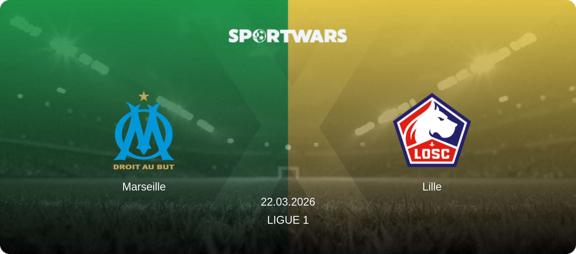 Marseille — Lille, 22.03.2026 — Ligue 1 (match preview)