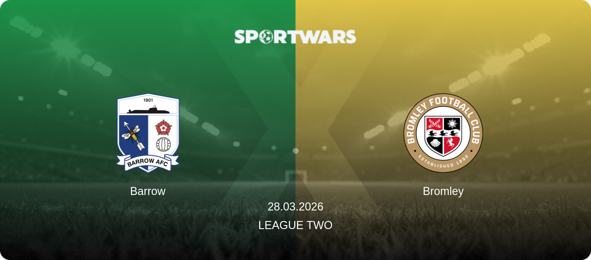 Barrow — Bromley, 28.03.2026 — League Two (match preview)