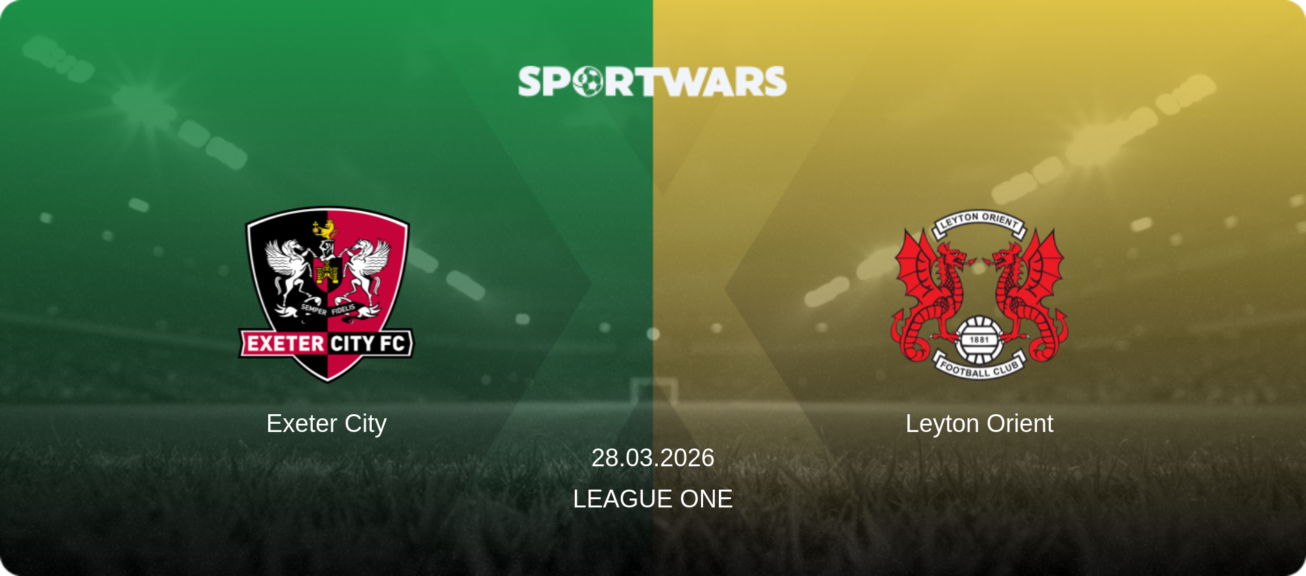 Exeter City — Leyton Orient, 28.03.2026 — League One (match preview)