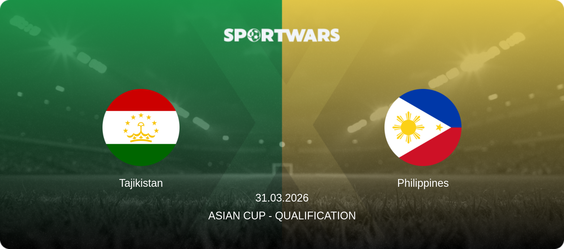 Tajikistan — Philippines, 31.03.2026 — Asian Cup - Qualification (match preview)