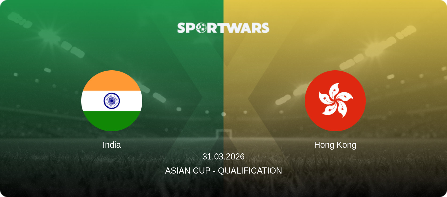 India — Hong Kong, 31.03.2026 — Asian Cup - Qualification (match preview)