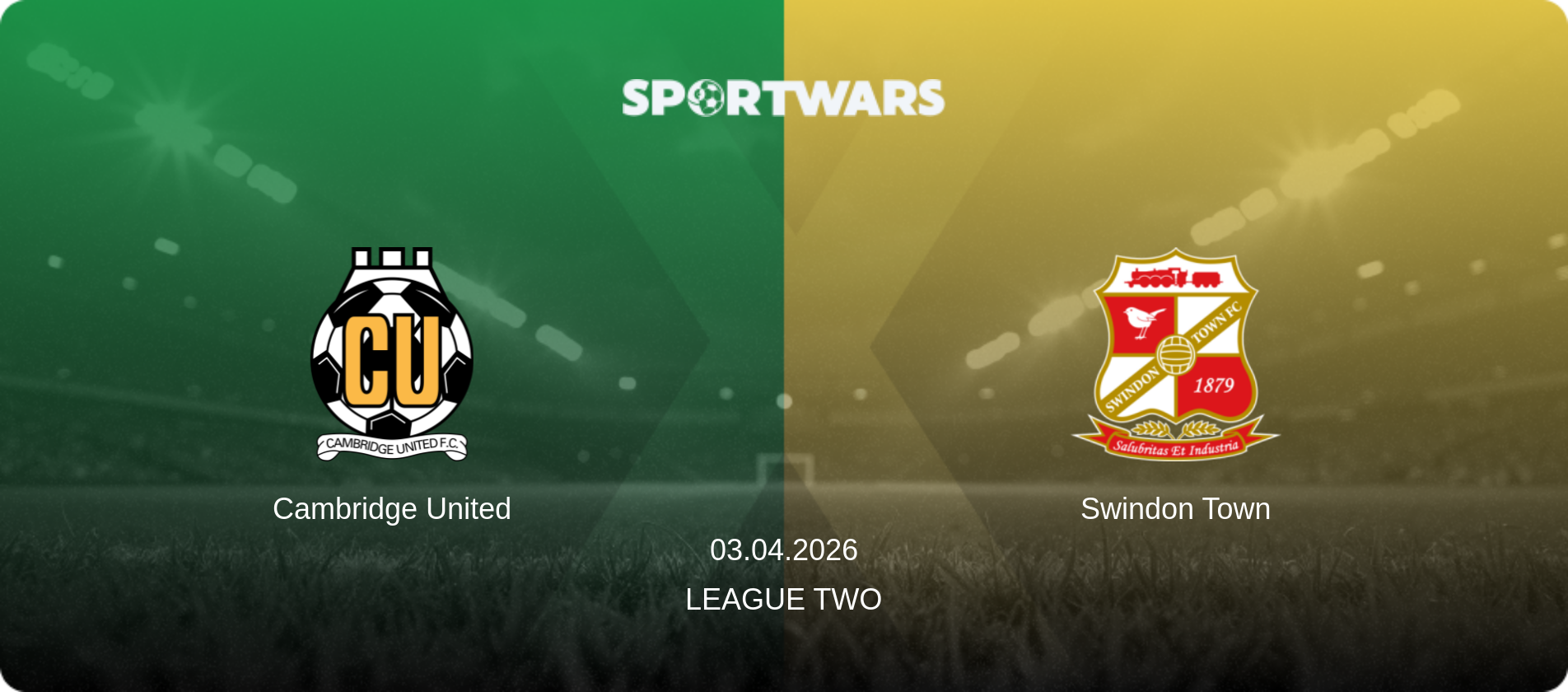 Cambridge United — Swindon Town, 03.04.2026 — League Two (match preview)